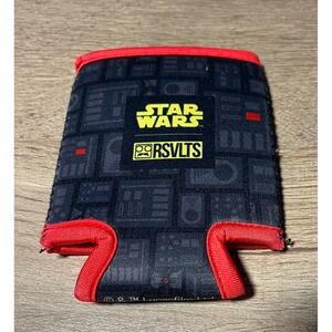 Star Wars Death‎ Star Pattern Drink Koozie Holder Red Trim Lucasfilm Ltd